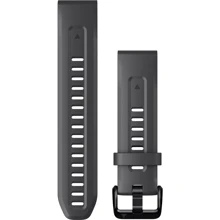Ремінець Garmin QuickFit 20 Watch Bands Graphite Silicone (010-13102-01): Колір серый