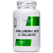 Progress Nutrition Hyaluronic Acid And Collagen Гіалуронова Кислота І Колаген 90 капсул: Форма випуску Капсулы
