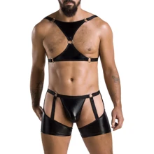 Сексуальний сет Passion 047 SET ARON black S/M: Для кого Для чоловіків