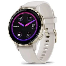 Смарт-часы Garmin Venu 3S Soft Gold Stainless Steel Bezel with Ivory Case and Silicone Band (010-02785-04): Дисплей 1.2" AMOLED (390x390)