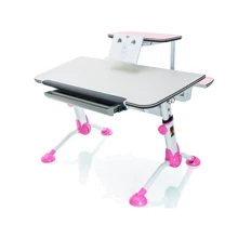 Стол Mealux Orion Pink с полкой (арт.BD-107 PN+полка BD-S50) - столешница береза / цвет пластика розовый: Тип Парта