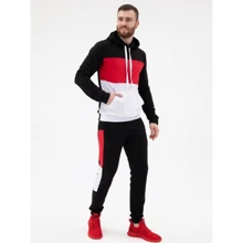 Спортивний костюм ISSA PLUS SG-16 54 чорний / червоний: Вид Спортивные костюмы