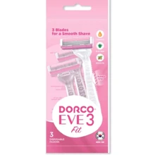Dorco EVE Женский одноразовый станок 3 лезвия 3 шт.: Вид Бритвенные станки