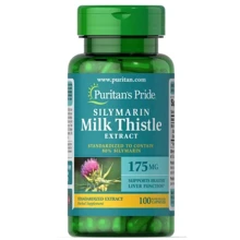 Puritan's Pride Silymarin Milk Thistle 175 mg Расторопша 100 капсул: Форма выпуска Капсулы