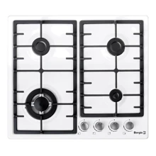 Варочная поверхность газовая Borgio 6942-15 White Enamelled: Размеры для встраивания (ШxГ) 56x49 см