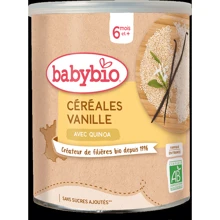 Каша органическая злаковая BabyBio с киноа и ванилью 220 г (3288131500102): Тип Каши безмолочные