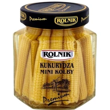 Початки кукурудзи консервовані Rolnik Premium 300 г (5900919002223): Вага нетто 300 г