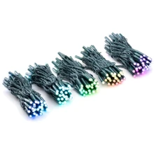 Гирлянда Smart LED Twinkly Pro Curtain RGBW 250 AWG22 IP6 зеленый: Тип Бахрома