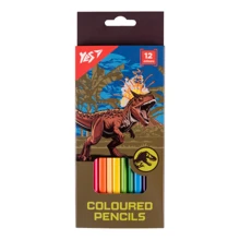 Олівці кольорові Yes 12 кольорів Jurassic World хакі (290722): Тип Цветные