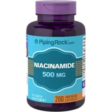 Piping Rock Niacinamide B-3 500 mg 200 Caps Ниацинамид: Тип Витамин B