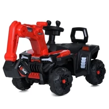 Детский электромобиль Bambi Racer трактор с ковшом, красный (M 5790BLR-3): Вид трактор