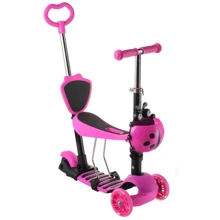 Самокат Best Scooter розовый (11210): Количество колес 3