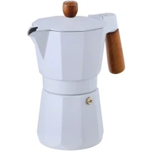 Кофеварка гейзерная Bergner Naturally 6 чашек (BG-38191-WH-6): Цвет белый