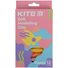 Пластилин восковой Kite Fantasy Pastel 12 цветов 200 г (K22-086-2P): Производитель KITE