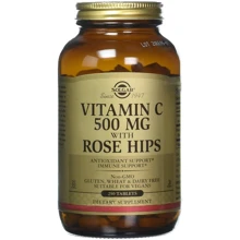 Solgar Vitamin C With Rose Hips 500 mg 250 Tablets: Тип Витамин C