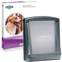 Дверца для собак крупных пород PetSafe Staywell Original до 45 кг серая 456х386 мм (40831): undefined undefined