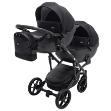 Коляска 2 в 1 для двойни Bair Next DUO Soft 02 черный: Тип коляски Коляска для двойни