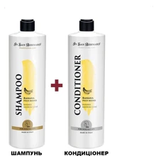 Шампунь+кондиционер Iv San Bernard Banana для средней шерсти собак и котов смягчающий с бананом 1+1 л (8265 + 8579 (1000)): Тип средства Набор