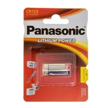 Батарейка Panasonic CR 123 BLI 1 LITHIUM (CR-123AL/1BP): Емкость 1400 mAh
