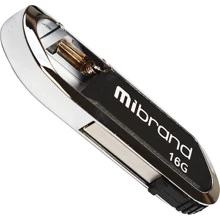 USB-флешка Mibrand 16GB Aligator Black USB 2.0 (MI2.0 / AL16U7B): Стандарт USB USB 2.0