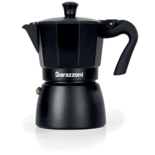 Гейзерная кофеварка Barazzoni Deluxe на 6 чашек (830005006): Цвет черный