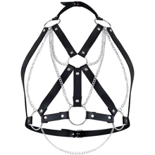 Женская портупея Art of Sex - Aiden Leather harness (черный, L-2XL): Для кого Для женщин
