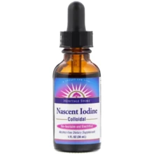 Heritage Store Nascent Iodine Colloidal Атомарный йод 30 мл: Тип Йод