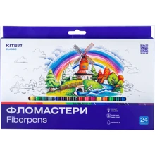 Фломастери Kite Classic 24 кольори (K-456): Тип На водной основе