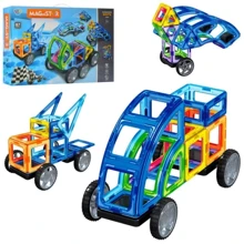 Магнитный конструктор MAGniSTAR Limo toy Транспорт 87 деталей (LT3003 ): Количество деталей, шт. 87
