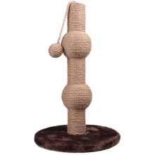 Когтеточка Flamingo Scratch Tree Curvy для котов 30х30х48.5 см (44258): Высота столбика 49 см