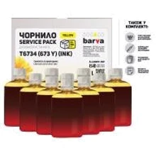 Чернила Barva EPSON L800/L810/L850/L1800 10x100 мл YELLOW (E-L800Y-1SP): Цвет Yellow