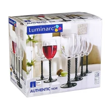 Келих Набір келихів Luminarc Authentic Noir H5657 (6 пр.) (310 мл): undefined undefined