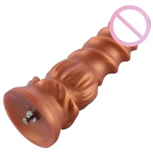 Фаллоимитатор-насадка Hismith Spiral Grain Silicone Dildo Monster Series: Назначение Вагинальные