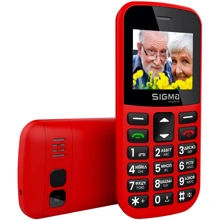 Мобильный телефон Sigma mobile Comfort 50 EASY TYPE-C Red (UA UCRF): Дисплей 1.77" TFT (128x160)