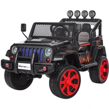 Детский электромобиль Джип Bambi Racer Jeep Wrangler, черный (M 3237EBLR-2-3): Вид джип