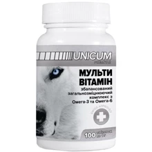 Витамины для собак Unicum Premium Мультивитамин 100 табл. 100 г/10 (UN-016): Производитель Unicum
