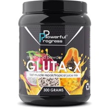 Аминокислота для спорта Powerful Progress Gluta Х 300 g /30 servings/ Tropical mix: Вкус Тропические фрукты
