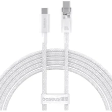 Кабель Baseus Cable USB-C to USB-C Explorer Smart Temperature Control 100W 1m White (P10319703221-00): Тип USB-C - USB-C