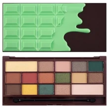 Makeup Revolution Chocolate Pigment Palette Mint Chocolate Тіні для повік Палетка 16 кольорів 22 g: Вид Палетки теней