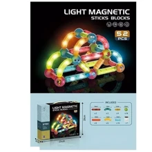 Конструктор Mic Light Magnetic Sticks blocks 52 деталей (8906): Количество деталей, шт. 52