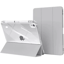 Аксессуар для iPad Comma Joy PU Case with Pen Holder Grey for iPad 10.9 (2022 / 2024) / iPad 11 2025: Цвет серый
