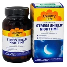 Country Life Stress Shield Nighttime 60 caps Комплекс для здорового сна: Форма выпуска Капсулы