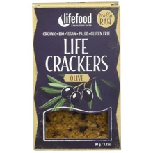 Крекеры Lifefood с оливками органические 90 г (8594071485405): Вес нетто 90 г