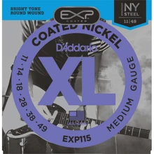 Струна для гитар Струны D`ADDARIO EXP115 EXP COATED BLUES / JAZZ ROCK (11-49): Тип Комплект струн