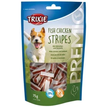 Лакомство для собак Trixie Premio Chicken and Pollock Stripes палочки с курицей и лососем 75 г (4011905315348): Производитель Trixie