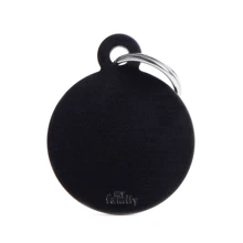 Адресник My Family Basic Aluminum Кружок большой черный (8055960254262): Производитель My Family