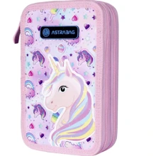 Пенал Astrabag AC2 Unicorn 2 відділення без наповнення рожевий (503021022): Рік випуску колекції 2021