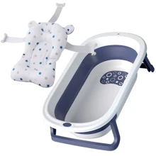 Ванна складана Babyhood Комфорт, синя + гірка для купання (BH-323B+W): Виробник Babyhood