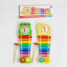 Ксилофон 4FUN Game wood Club Годинники, 2 види (62683): Виробник 4FUN Game Club Wood