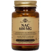 Solgar NAC 600 mg 30 Vegetable Capsules: Тип N-ацетилцистеин